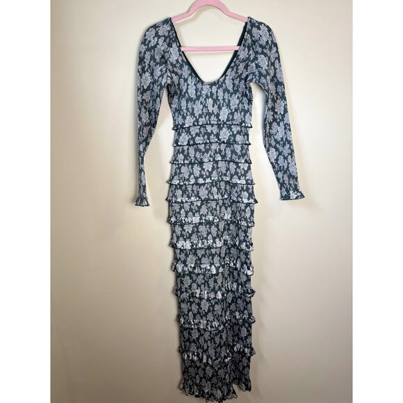 NEW NWT V. Chapman Lanie Floral Maxi Dress Size 4 - Picture 2 of 8